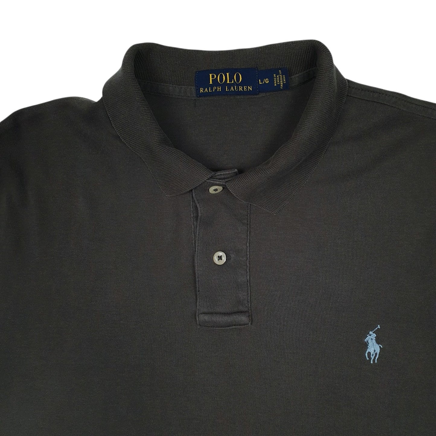 Mens Grey Polo Ralph Lauren  Hoodie Polo Shirt