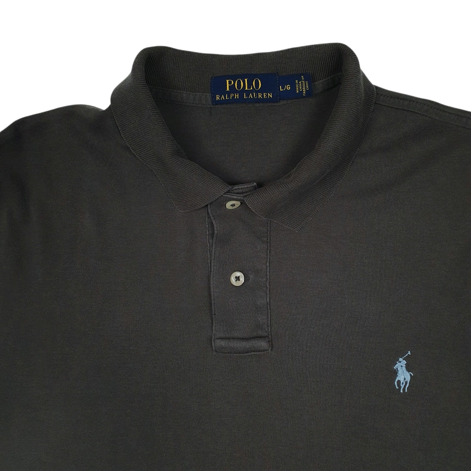Mens Grey Polo Ralph Lauren  Hoodie Polo Shirt