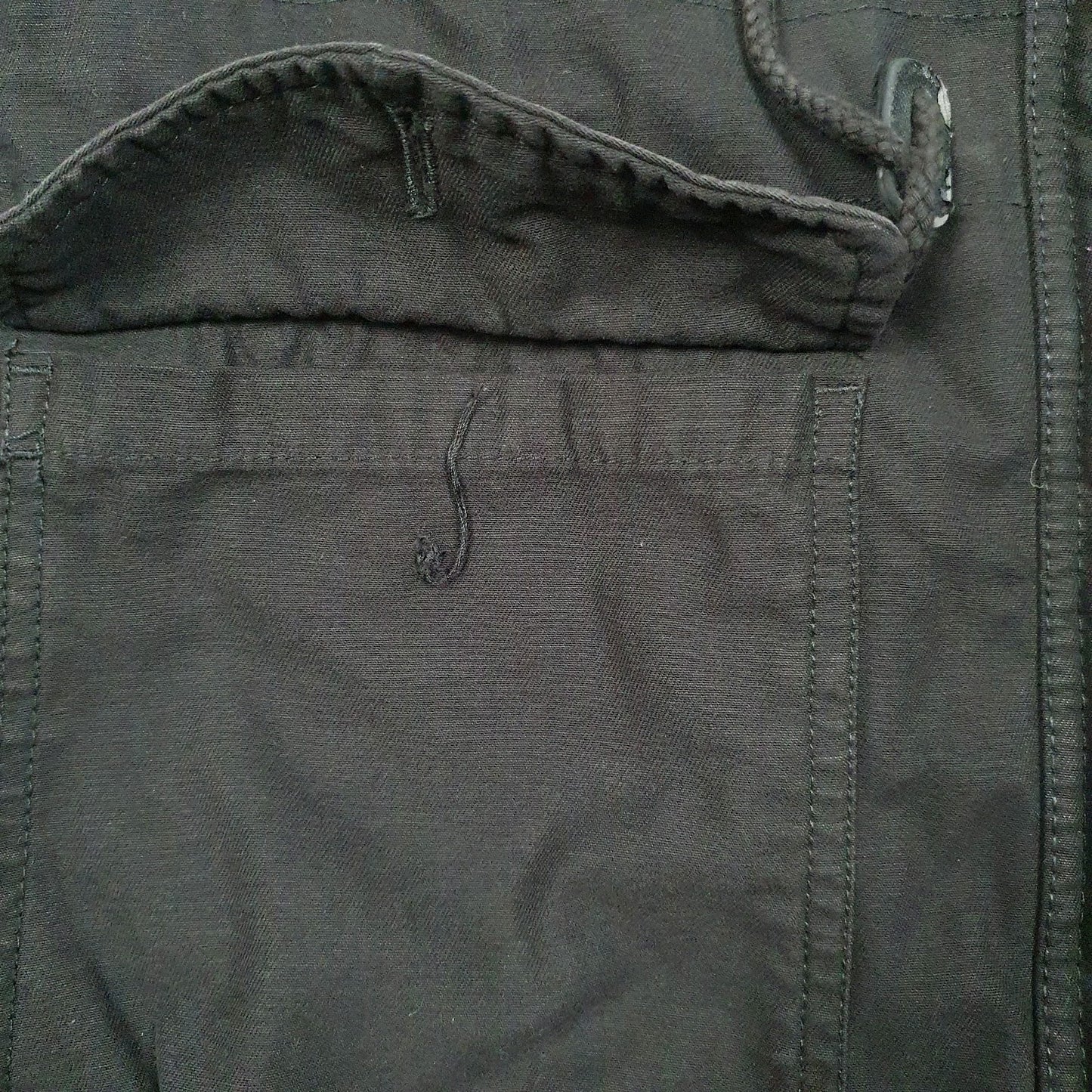 Mens Black Levis Windbreaker Hooded  Coat
