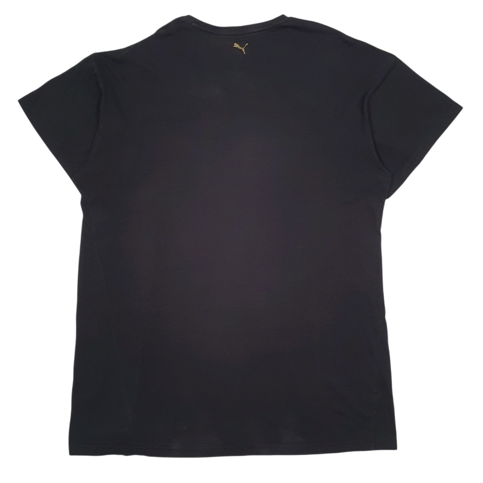 Mens Black Puma Spellout  T Shirt