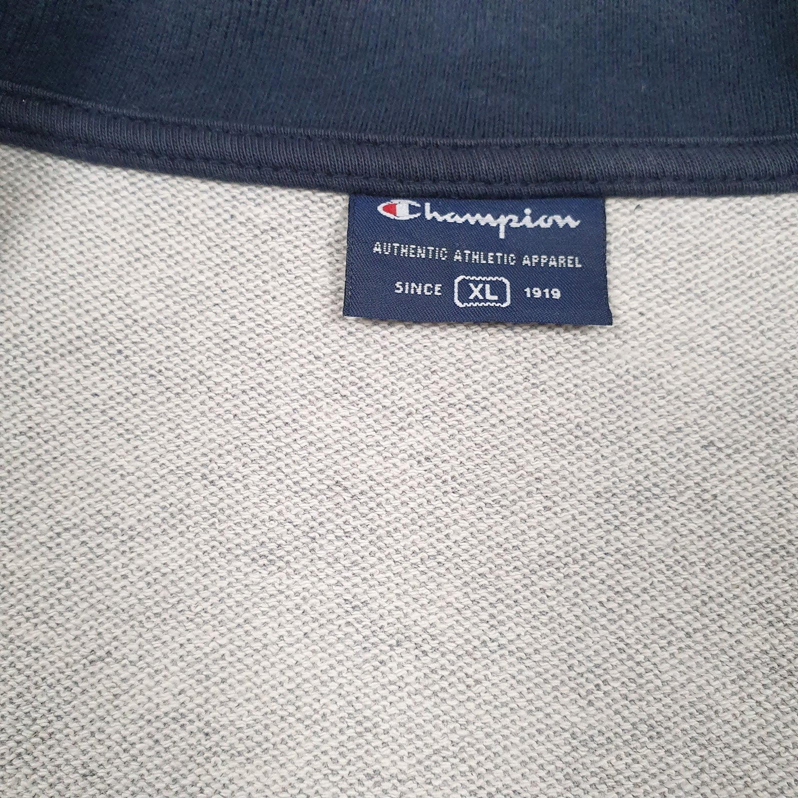 Mens Grey Champion  Full Zip Jumper