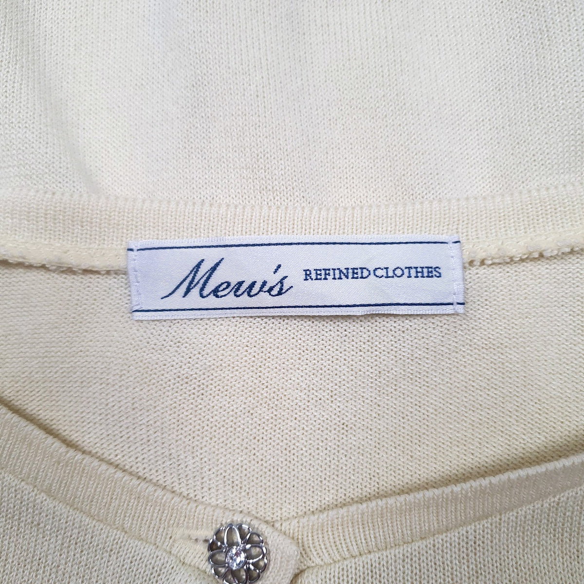 Womens Yellow Mews  Cardigan Jumper