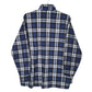 Mens Blue Cameron Workwear Flannel  Shirt