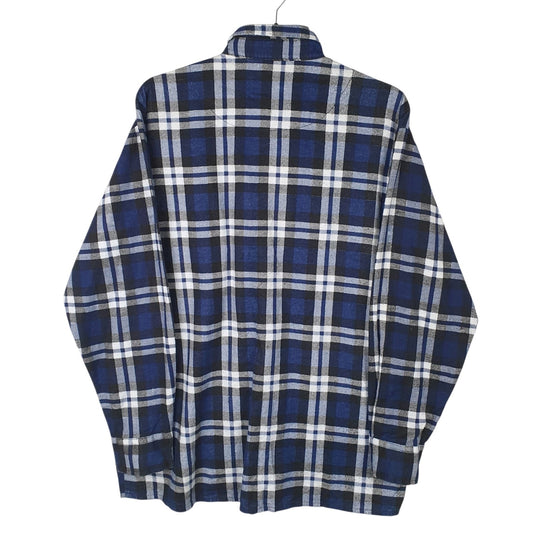 Mens Blue Cameron Workwear Flannel  Shirt