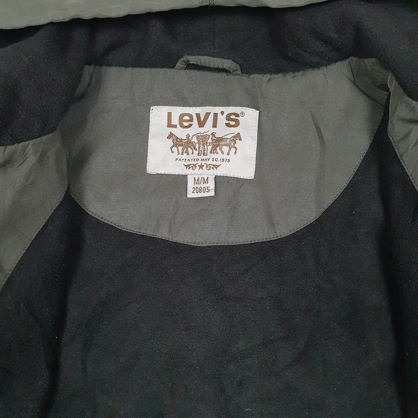 Mens Grey Levi Active Hooded  Coat