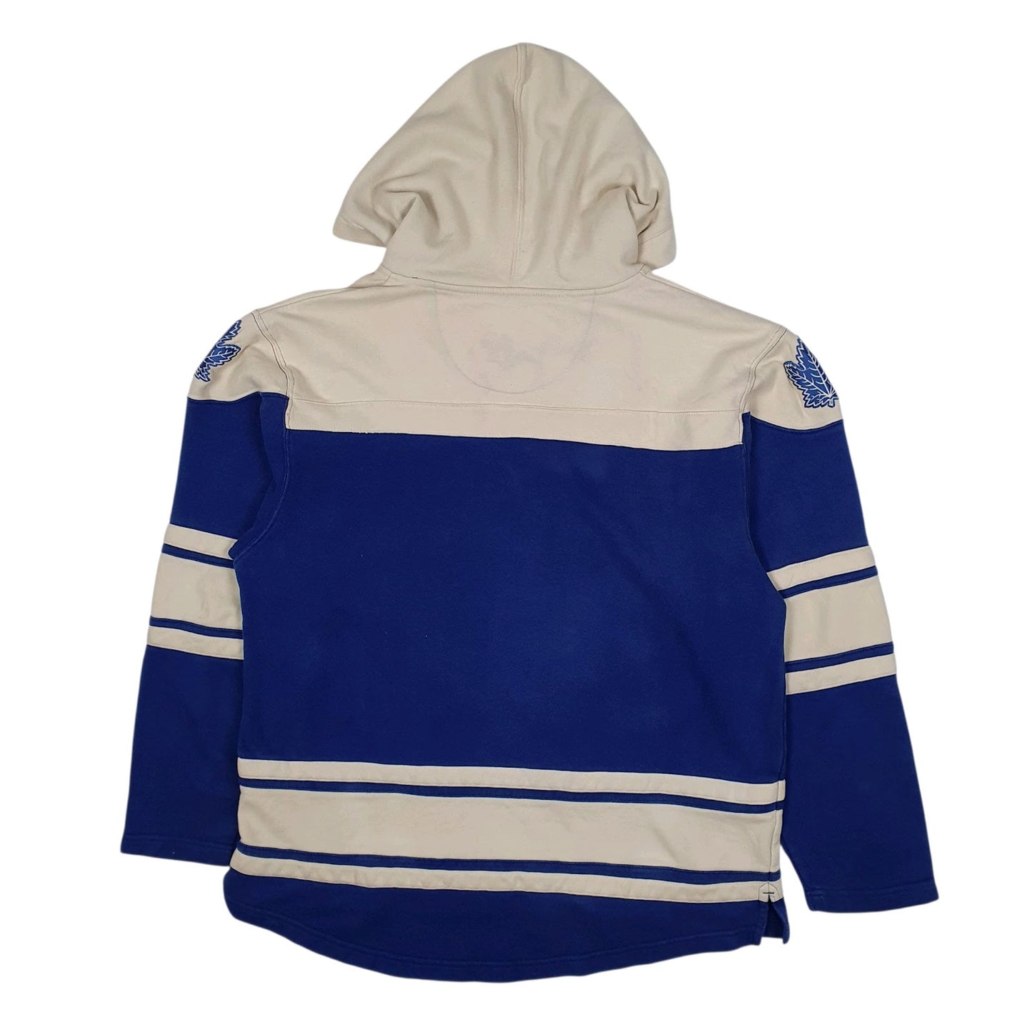Mens Blue Old Time Hockey Toronto Maple Leafs NHL Jersey Hoodie Jumper
