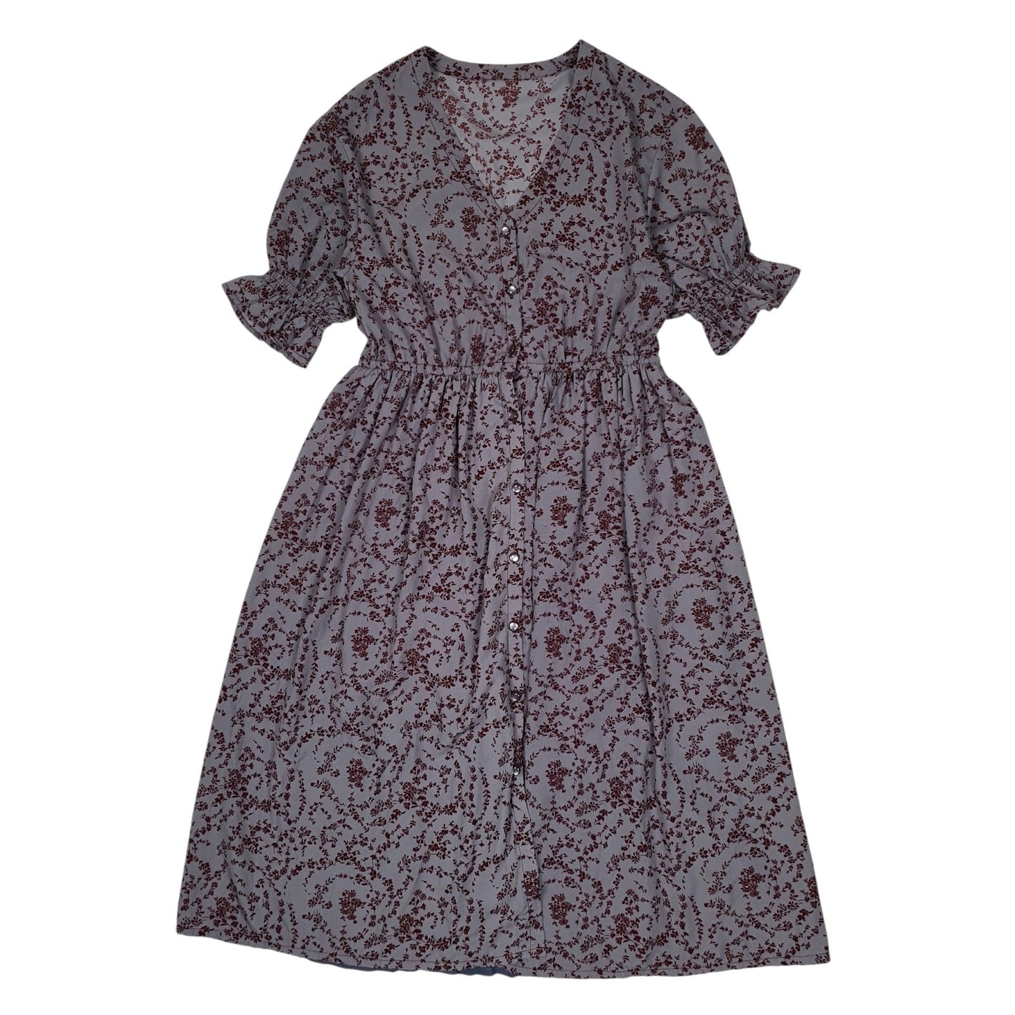Womens Purple Unbranded  Short Sleeve Dress