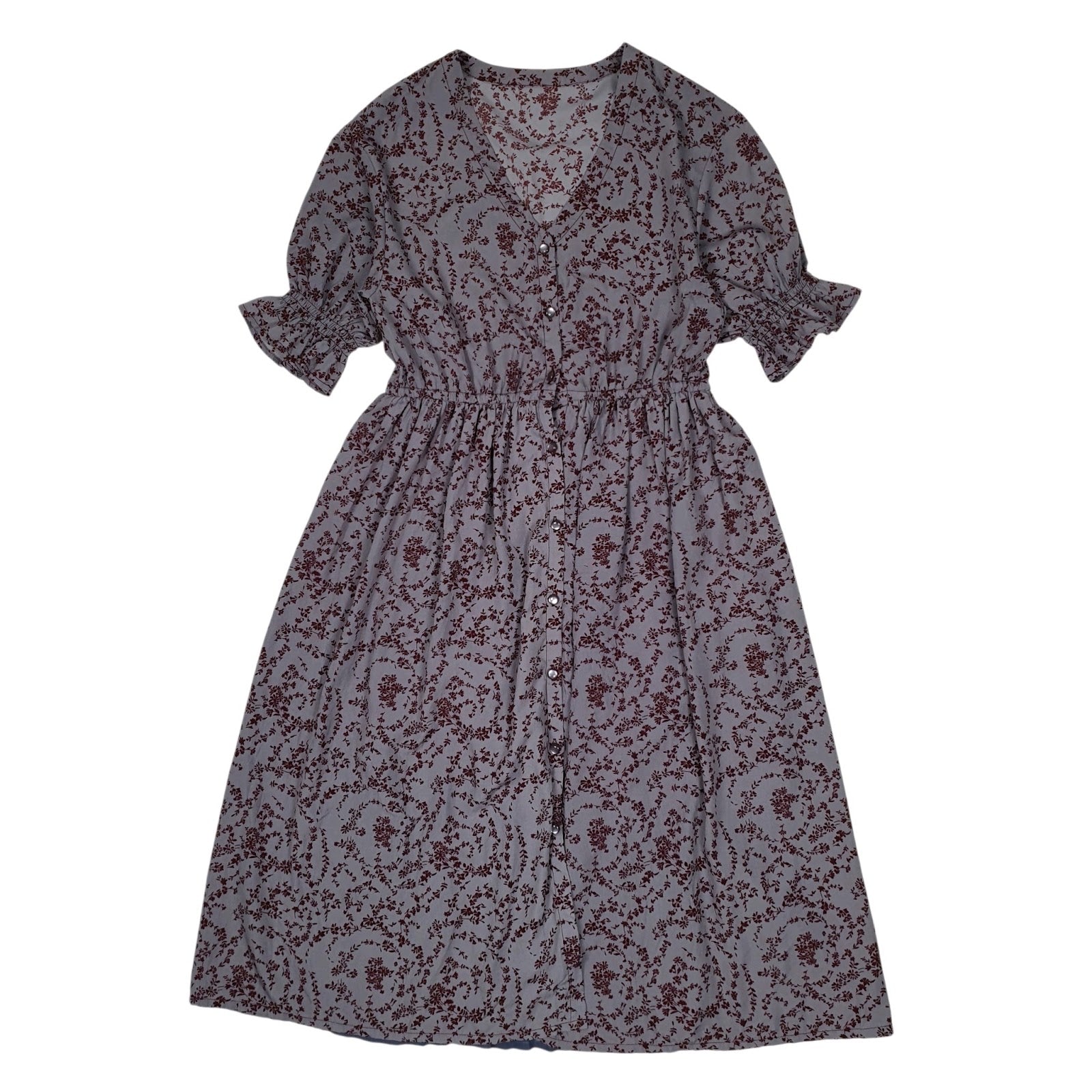 Womens Purple Unbranded  Short Sleeve Dress