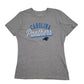 Womens Grey NFL Carolina Panthers Short Sleeve T Shirt