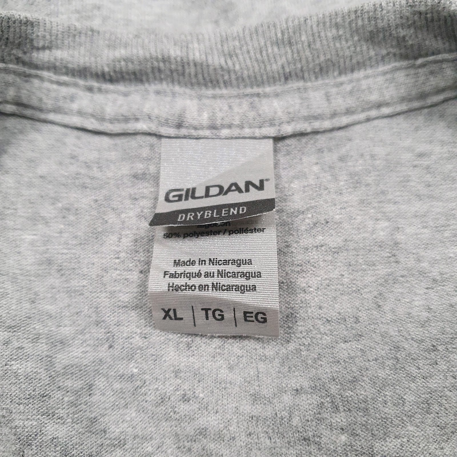 Mens Grey Gildan   T Shirt