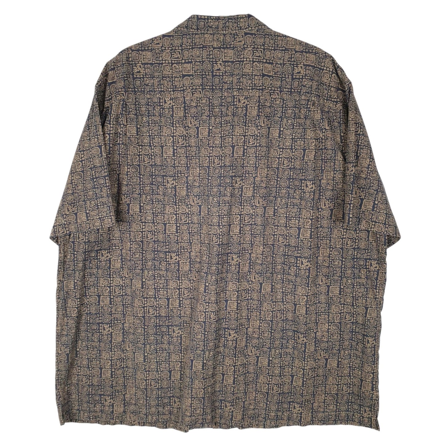 Mens Grey L.L.Bean Aztec  Shirt