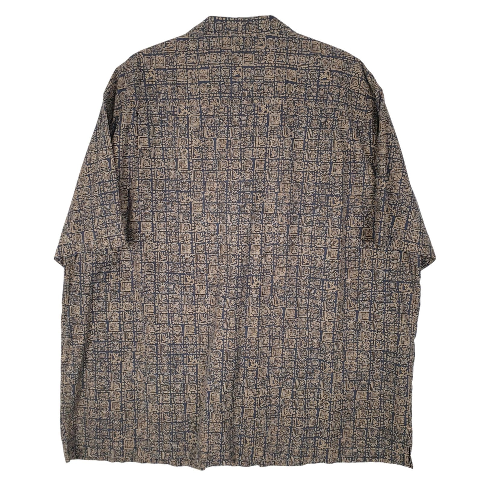 Mens Grey L.L.Bean Aztec  Shirt