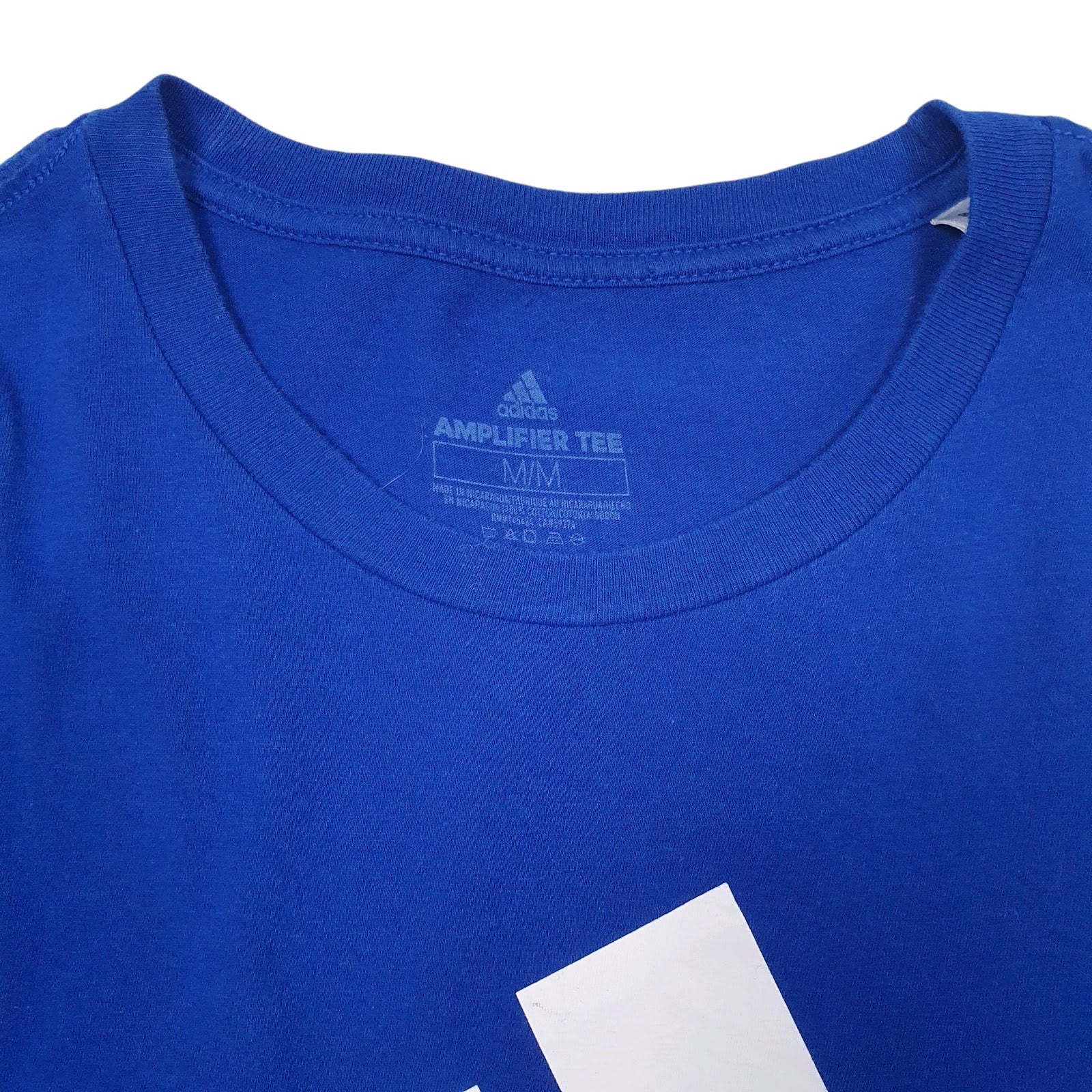 Mens Blue Adidas   T Shirt