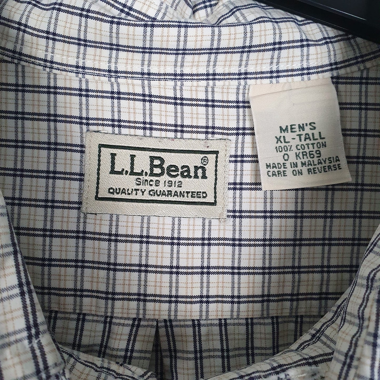 Mens White L.L.Bean   Shirt