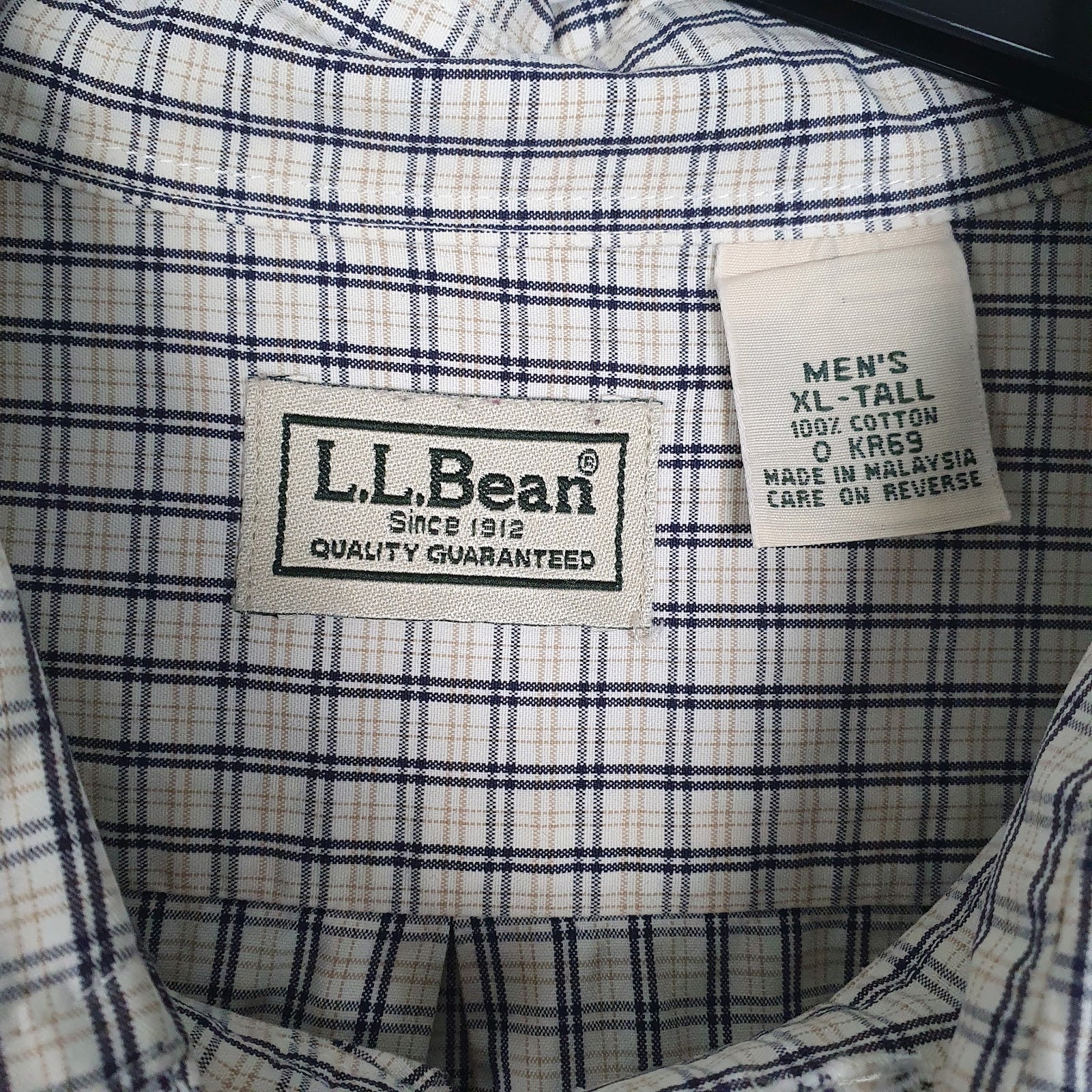 Mens White L.L.Bean   Shirt