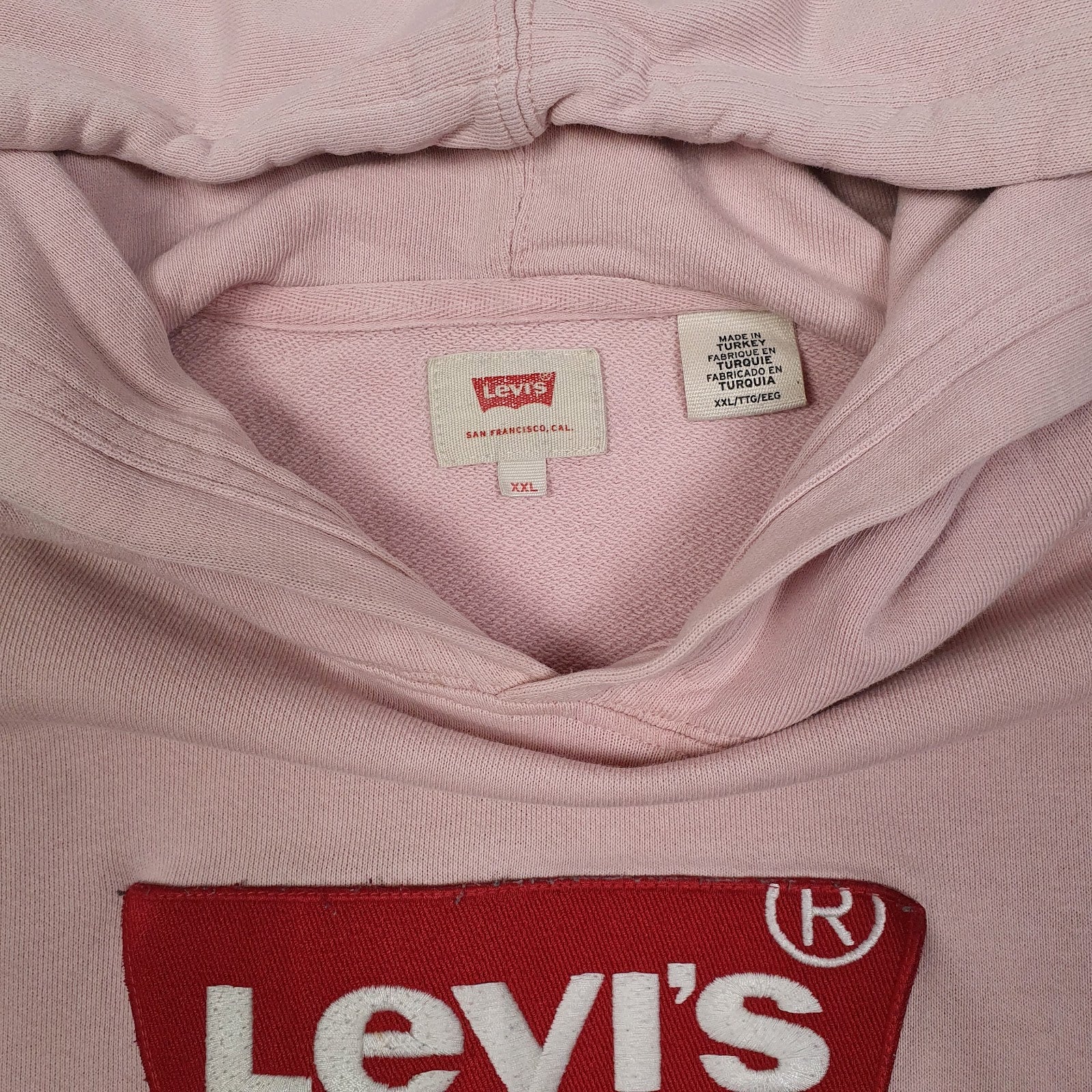 Womens Pink Levis  Hoodie Jumper