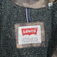 Mens Brown Levis Camo Fleece Lined Hoodie Coat