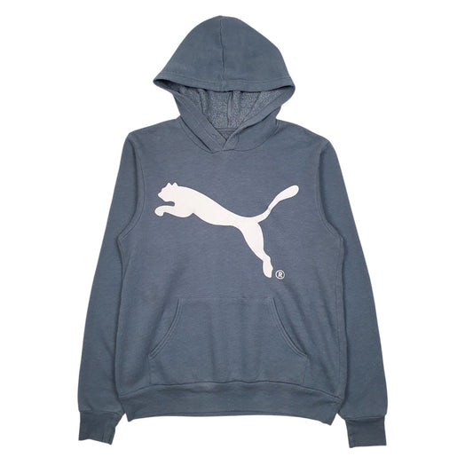 Mens Blue Puma  Hoodie Jumper