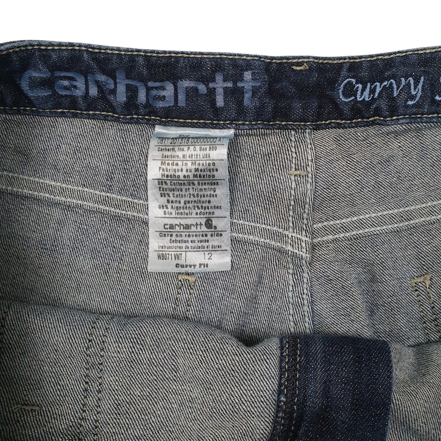 Womens Blue Carhartt WB071  Shorts