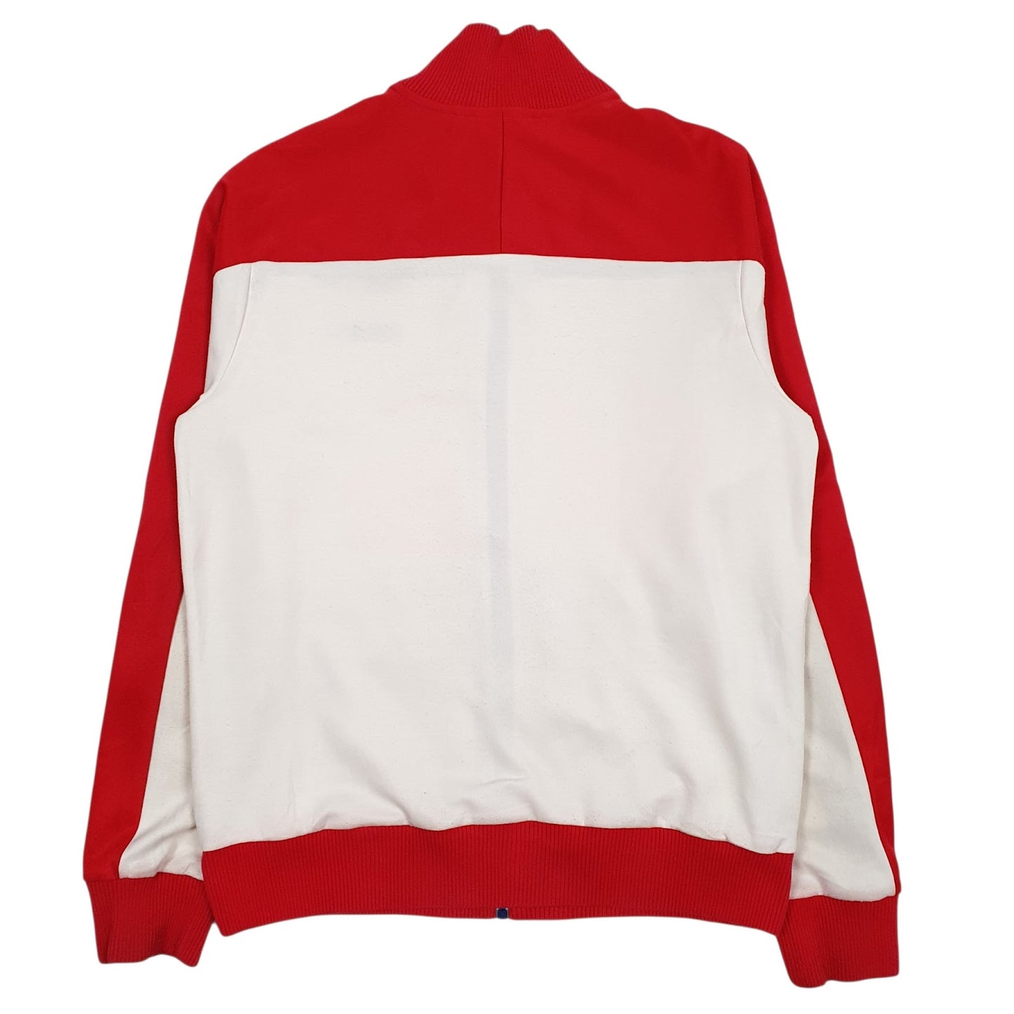 Mens White Puma  Full Zip Jumper
