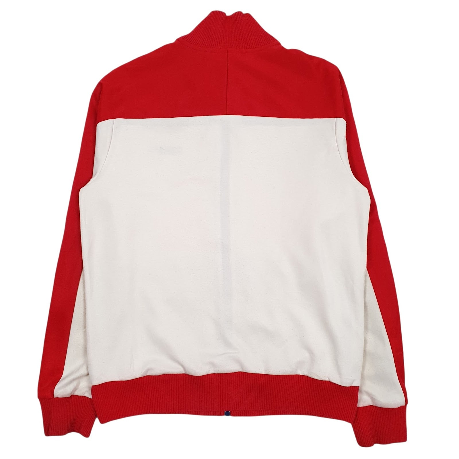 Mens White Puma  Full Zip Jumper