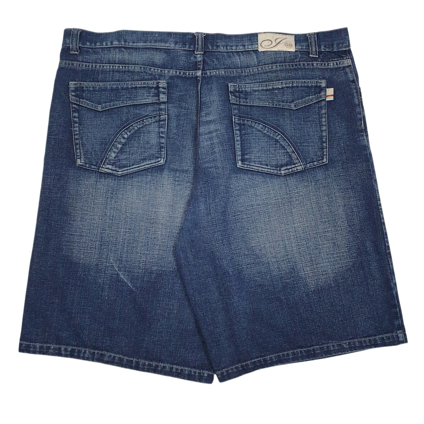 Mens Blue Indigo   Shorts