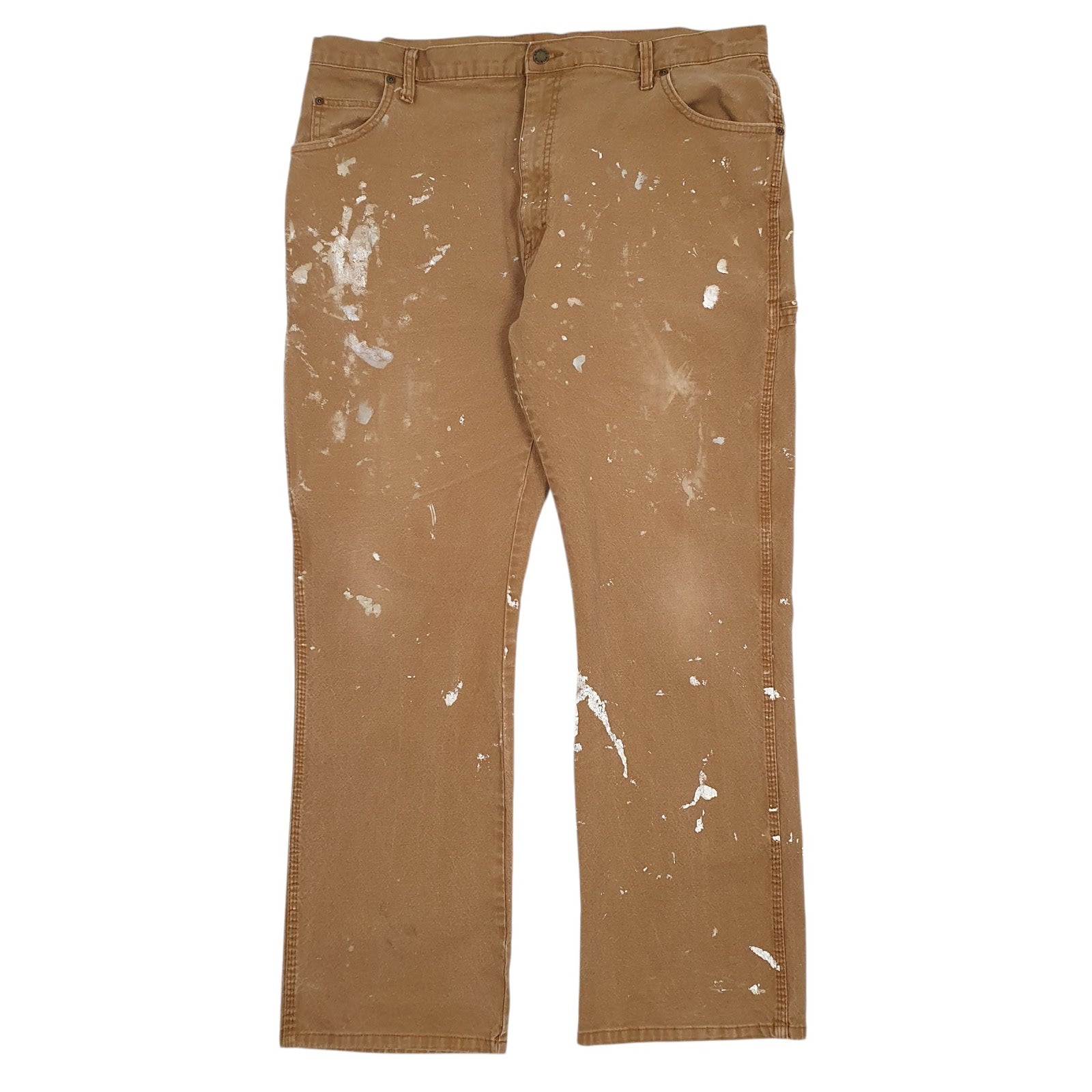Mens Brown Dickies Workwear Carpenter JeansW38 L32