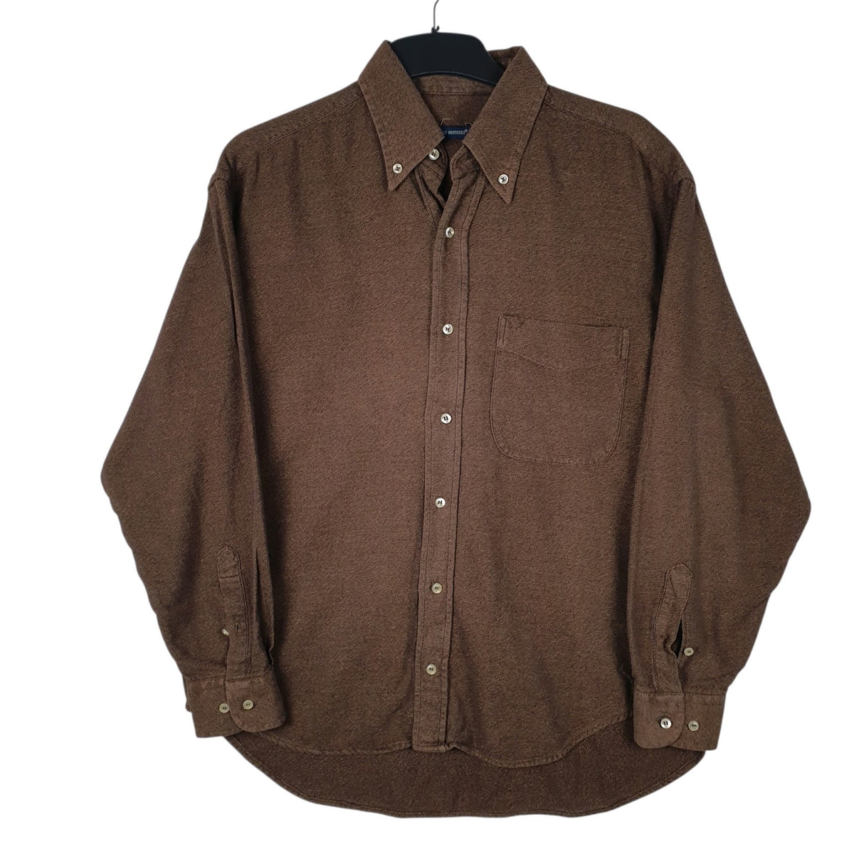 Mens Brown Peter Brothers Vintage Long Sleeve Shirt
