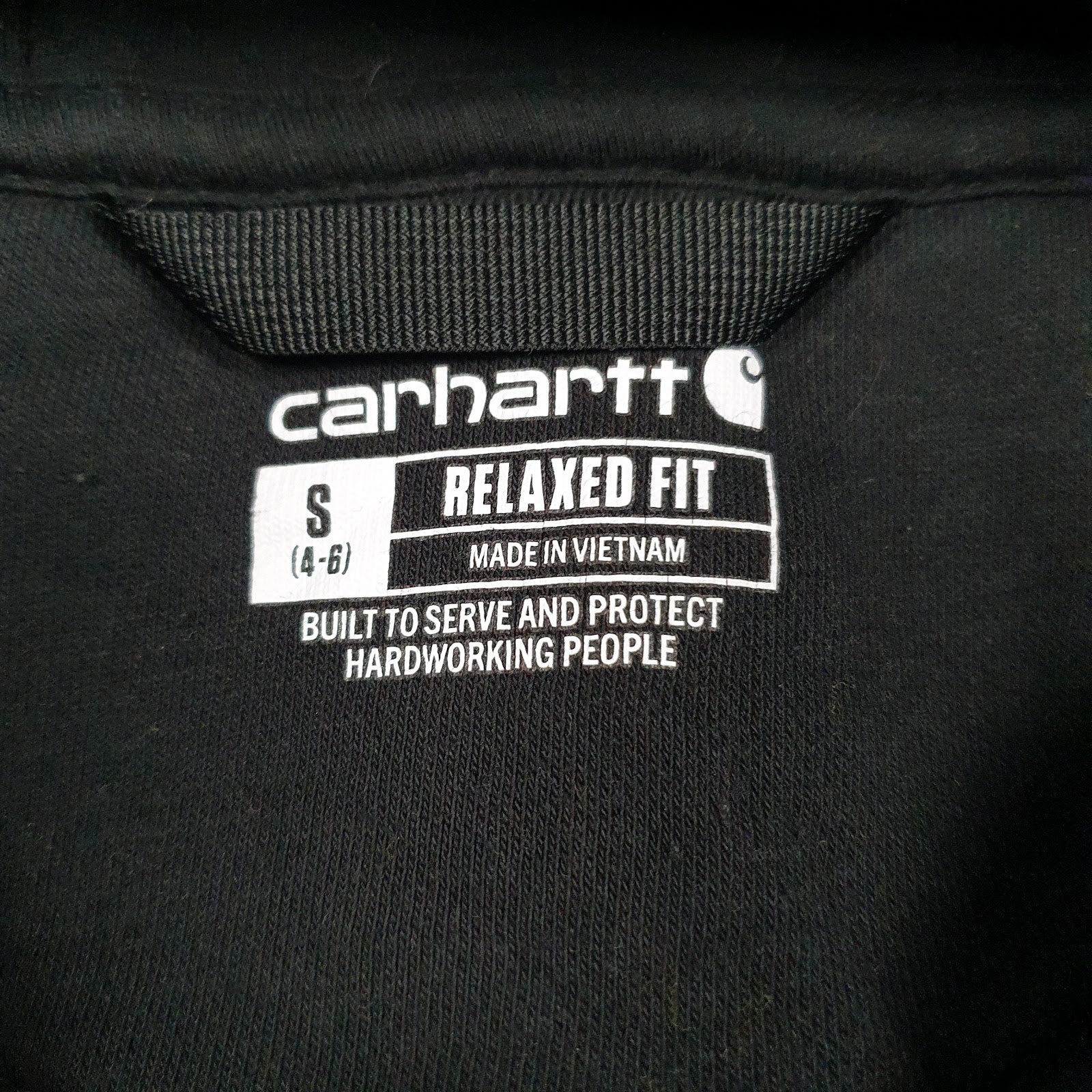 Womens Black Carhartt  Hoodie Jumper