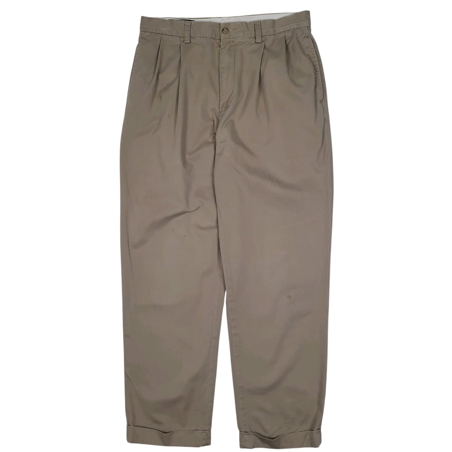 Mens Beige Polo Ralph Lauren Hammond Pant Double Pleated Chino Trousers