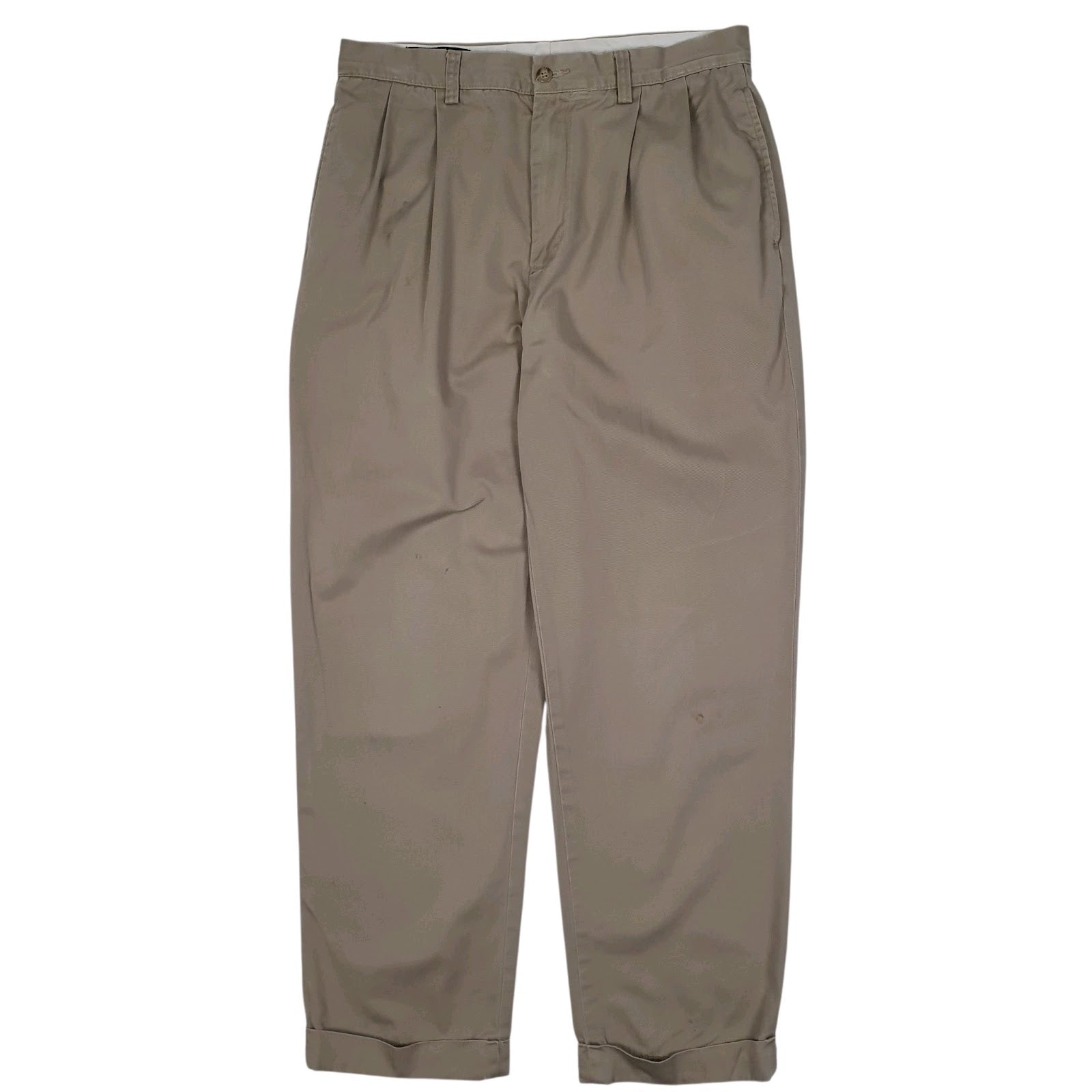Mens Beige Polo Ralph Lauren Hammond Pant Double Pleated Chino Trousers