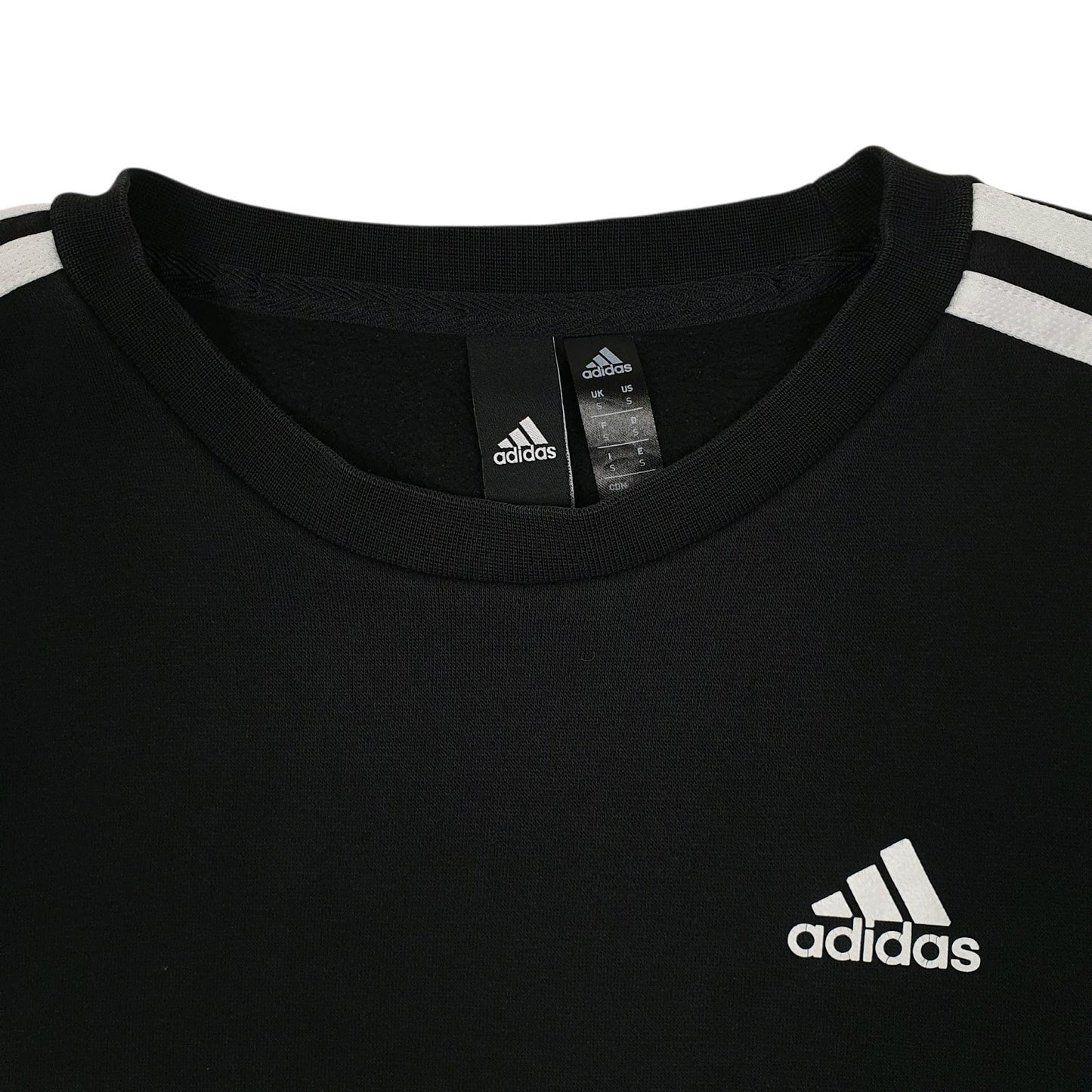 Mens Black Adidas  Crewneck Jumper