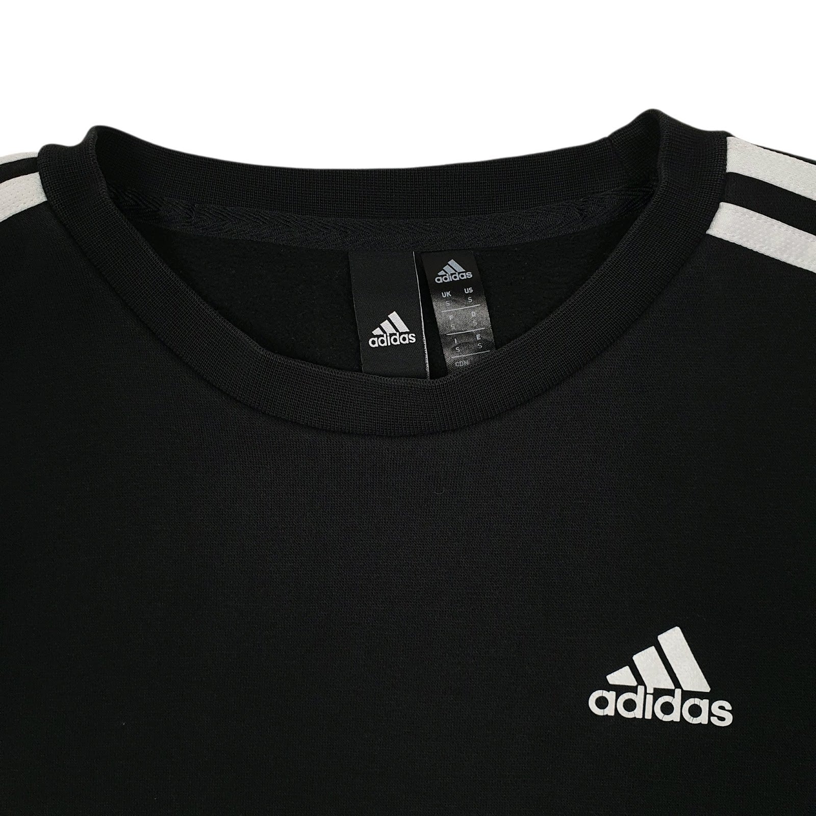 Mens Black Adidas  Crewneck Jumper