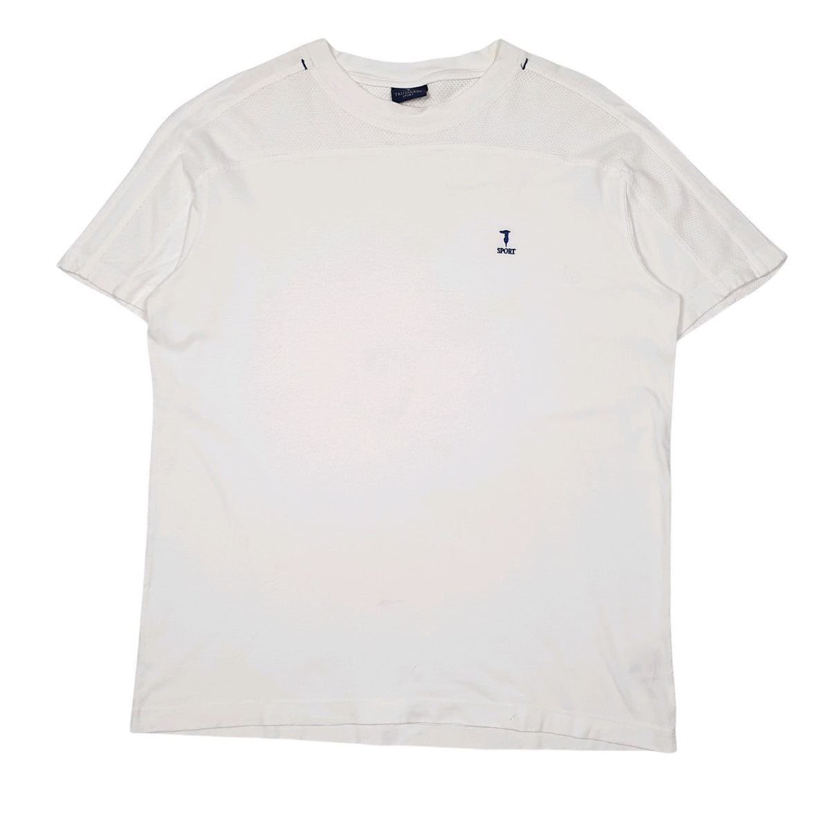 Mens White Trussardi Sport Short Sleeve T Shirt