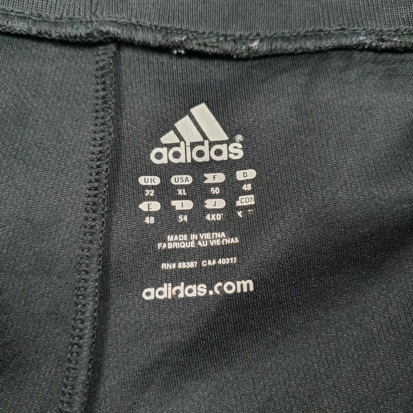 Womens Black Adidas Lightweight Full Zip Trousers