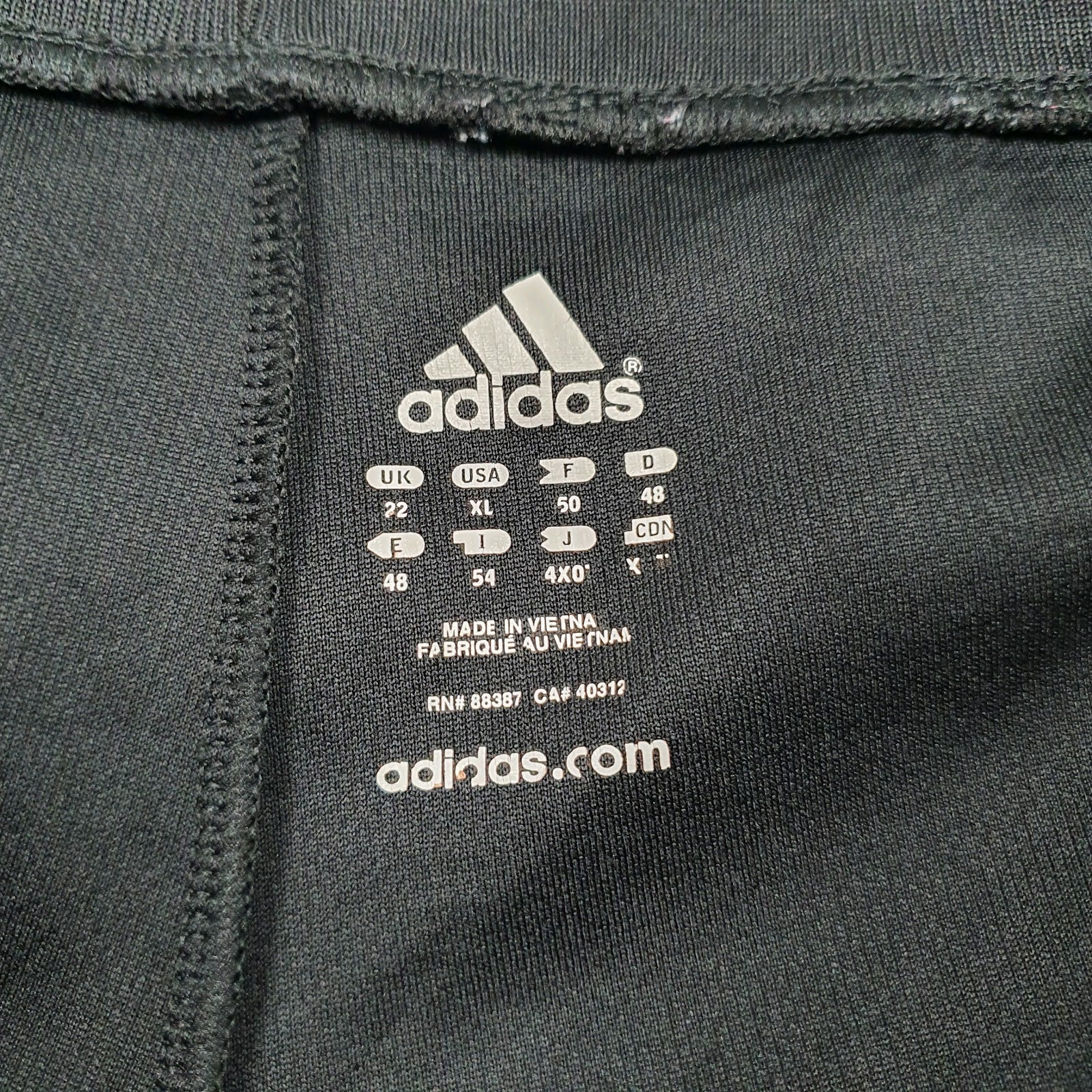 Womens Black Adidas Lightweight Full Zip Trousers