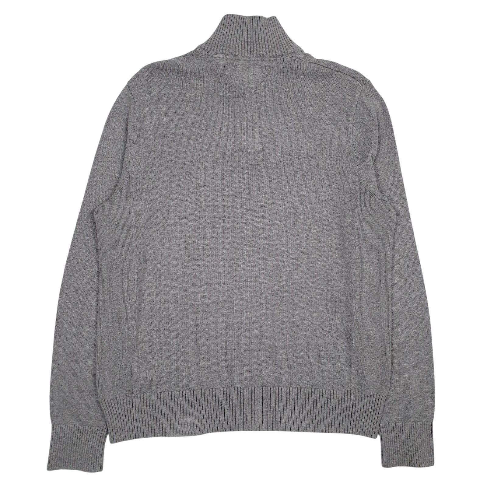 Mens Grey Tommy Hilfiger  Quarter Zip Jumper