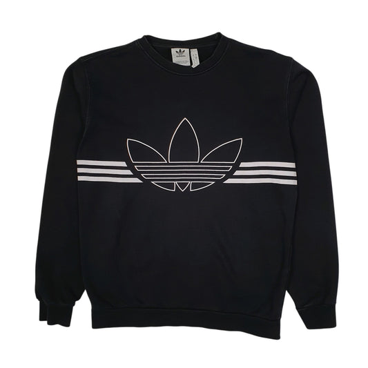 Mens Black Adidas  Crewneck Jumper