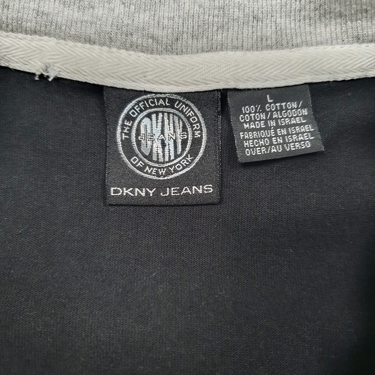Mens Black DKNY Vintage  T Shirt