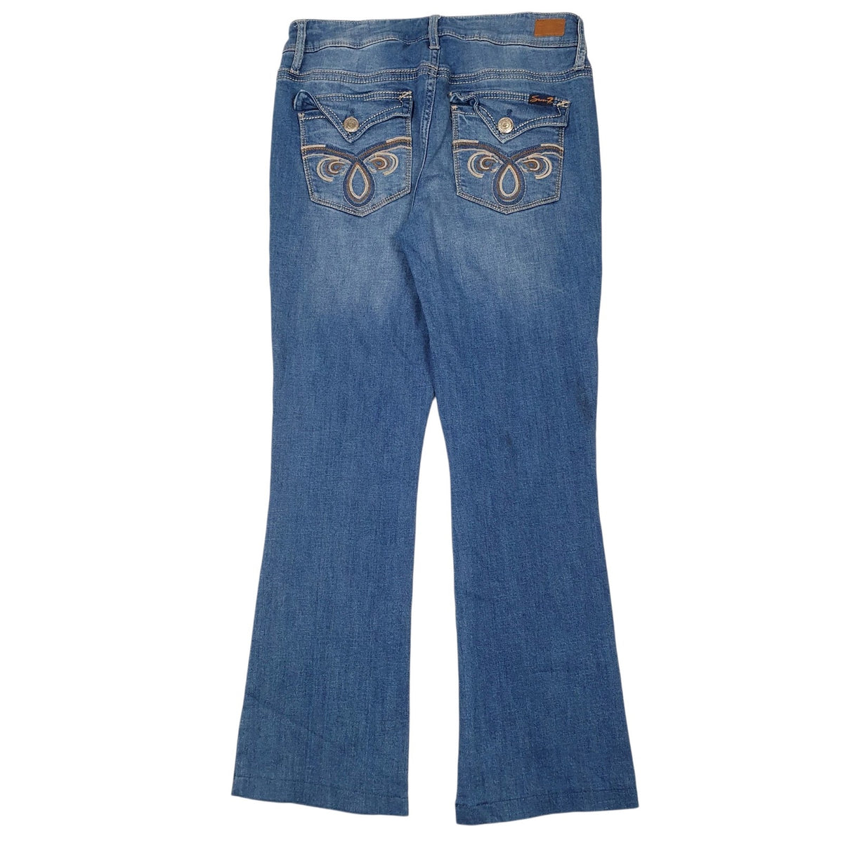 Womens Blue Seven7 Distressed  Jeans