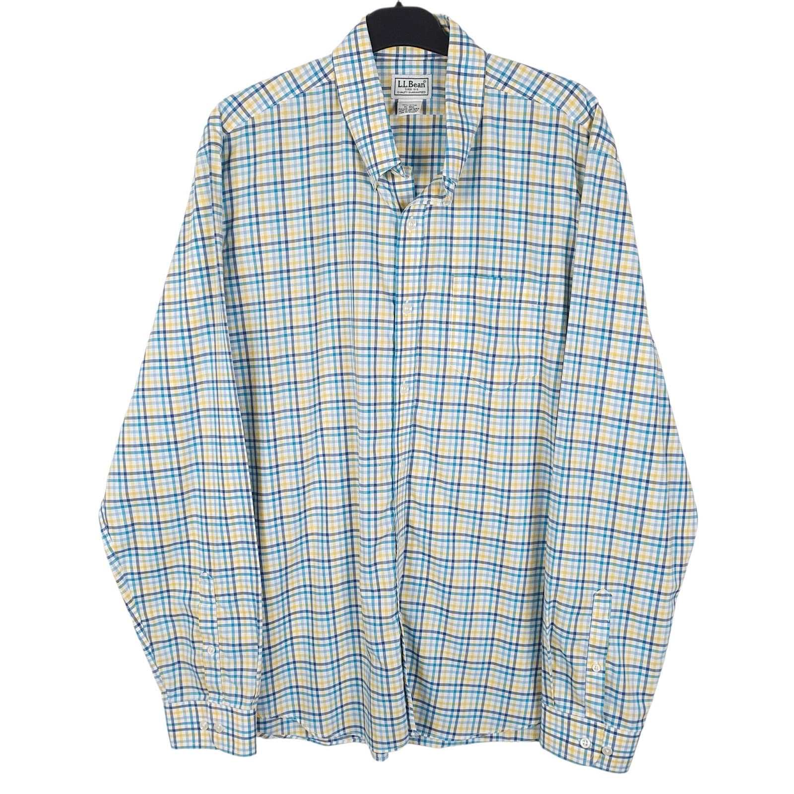 Mens Blue L.L.Bean  Long Sleeve Shirt
