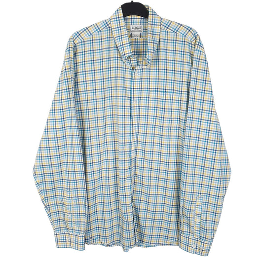 Mens Blue L.L.Bean  Long Sleeve Shirt