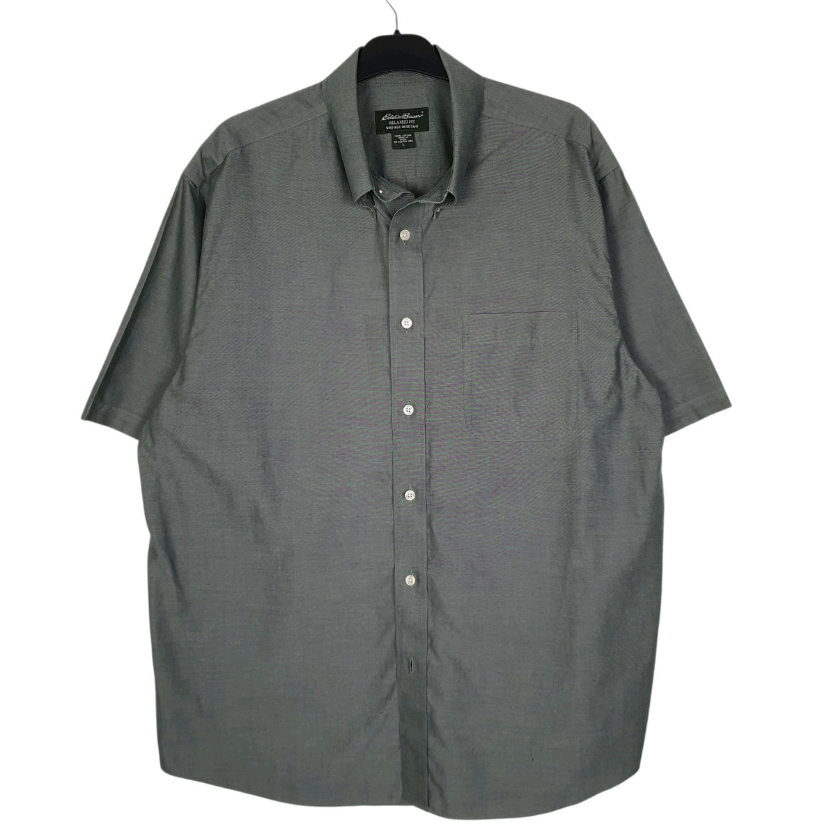 Mens Green Eddie Bauer  Short Sleeve Shirt