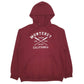 Mens Burgundy Port & Company  Hoodie Jumper