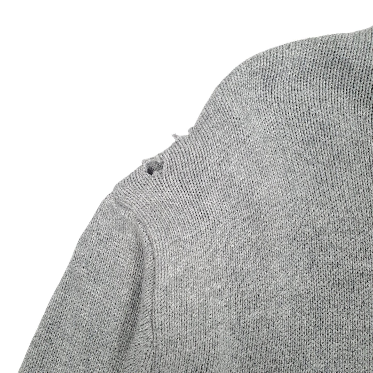 Mens Grey Tommy Hilfiger  V Neck Jumper