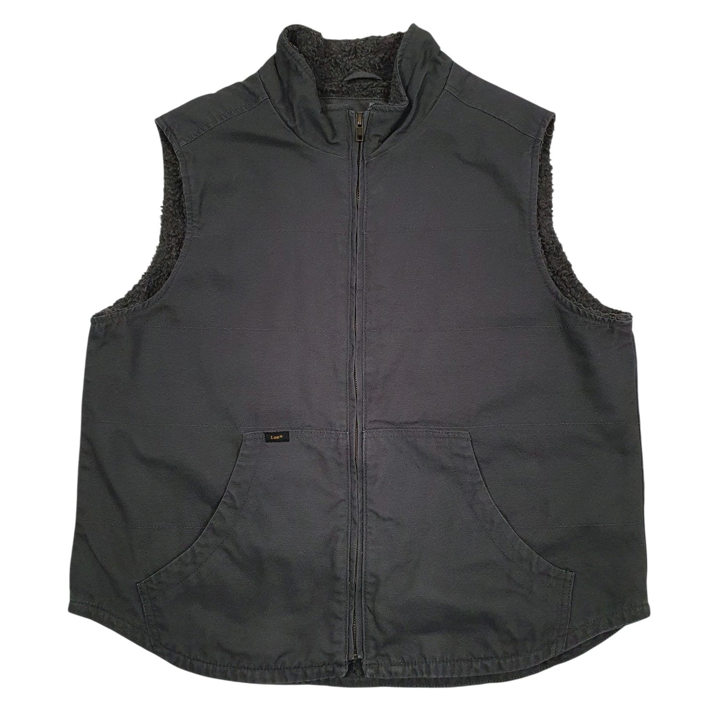 Mens Grey Lee Sherpa Lined  Coat