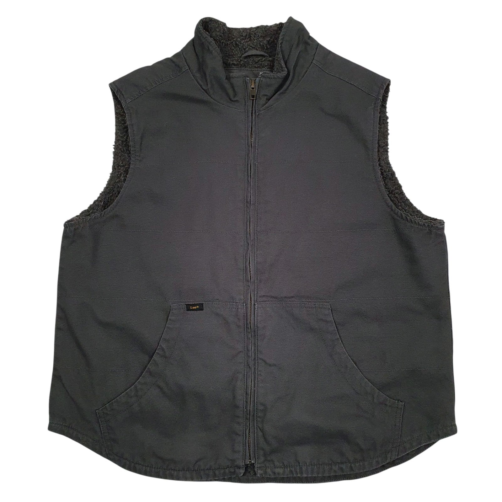 Mens Grey Lee Sherpa Lined  Coat