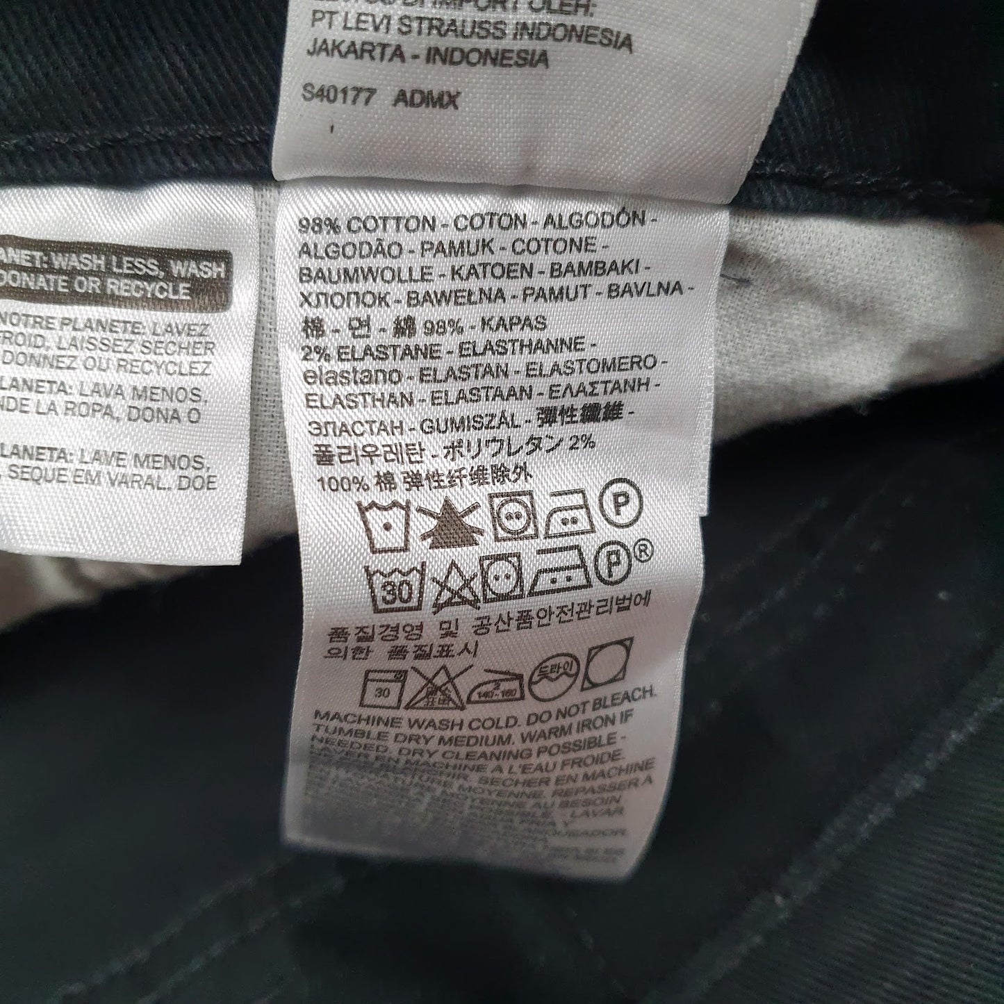 Mens Black Levis   Jeans