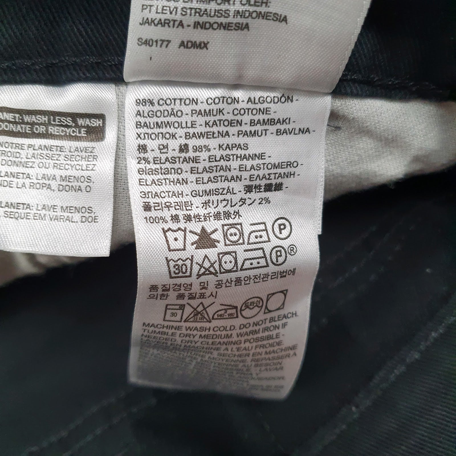 Mens Black Levis   Jeans
