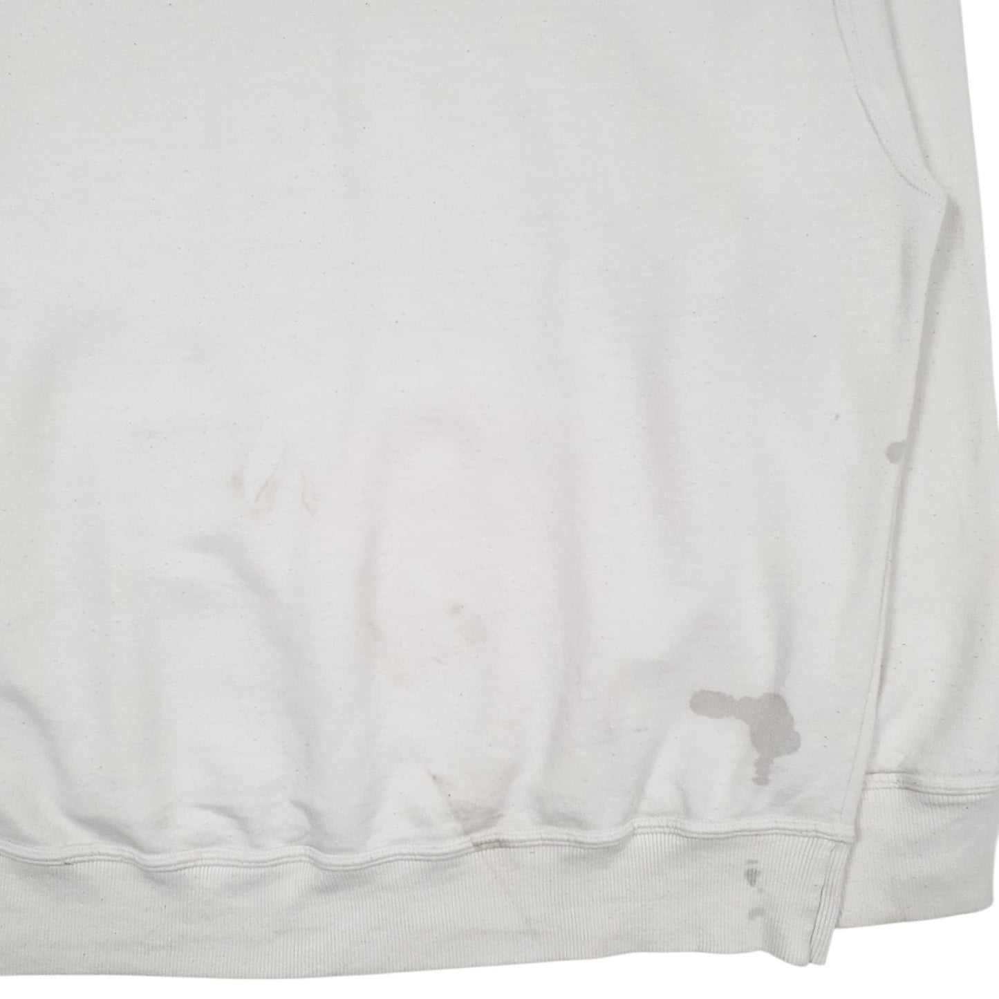 Mens White Champion Spellout Hoodie Jumper